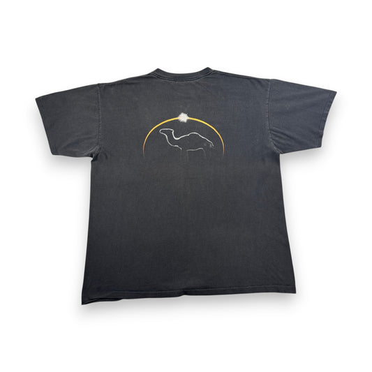 90s CAMEL ポケットT Tシャツ ポケT フェード 黒 オニータ XL キャメル タバコ 企業T ラクダ シングルステッチ co-u-2505-029