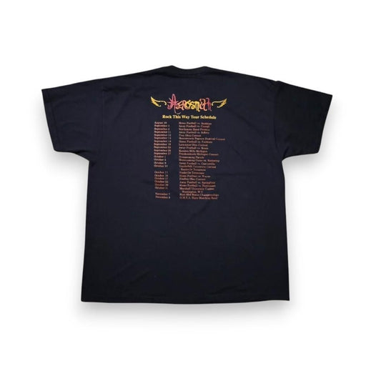 Aerosmith エアロスミス Tシャツ バンT 3XL 黒 ba-000019