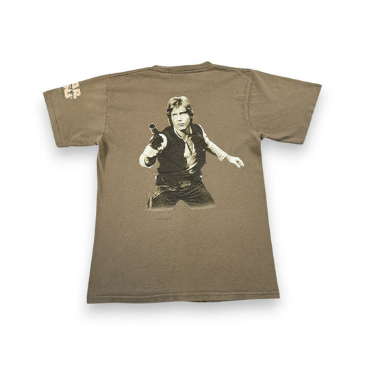 90s スターウォーズ STAR WARS ハンソロ HAN SOLO Tシャツ ROGUEWEAR 映画T USA製 カーキ changes The Magic of Myth d-t-2505-013