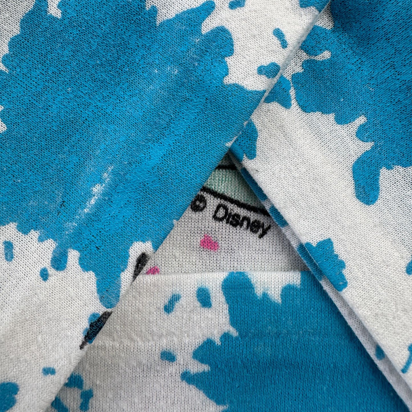 80s ディズニー アリエル リトルマーメイド Tシャツ Disney 総柄 AOP disney シングルステッチ d-t-2505-016