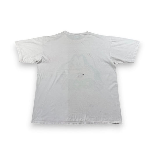 90s グーフィー ディズニー Tシャツ 白 USA製 青タグ シングルステッチ d-u-2505-032