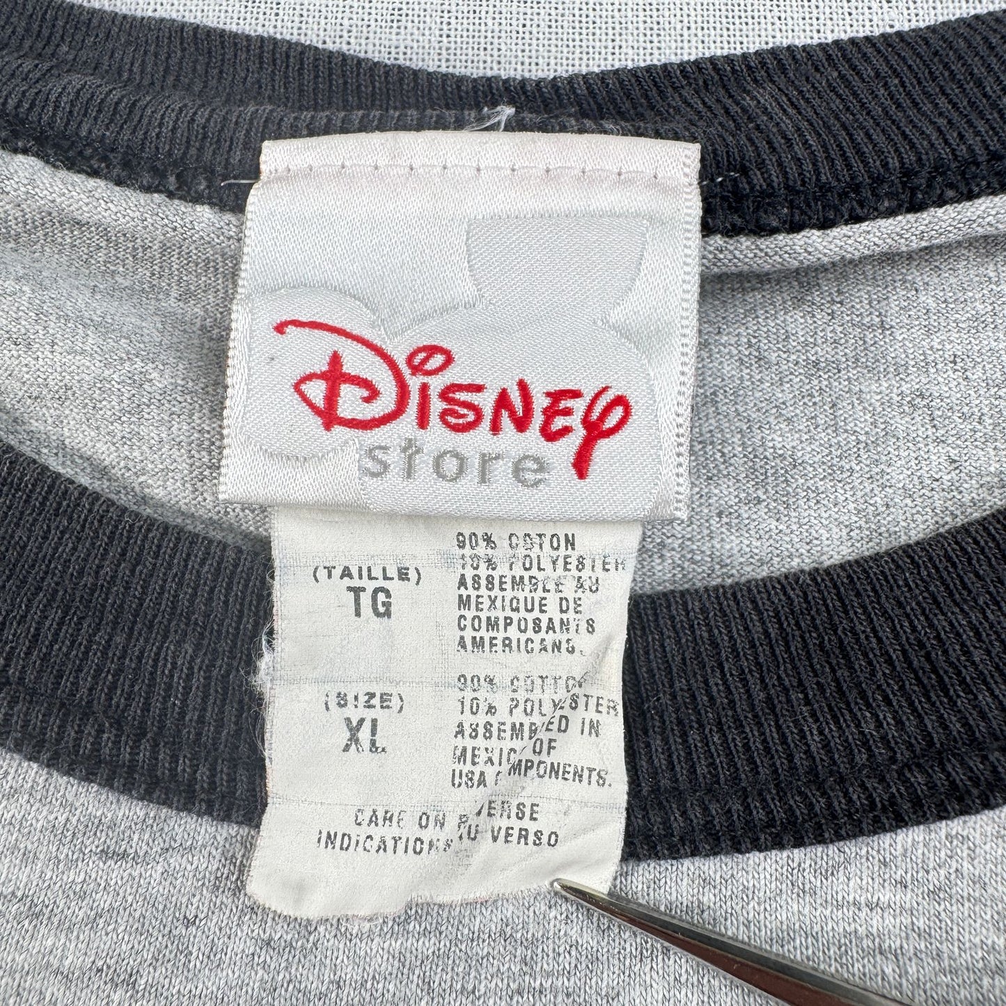00s ミッキー ディズニー ミッキーマウスクラブ グレー Tシャツ disney d-x-2505-004