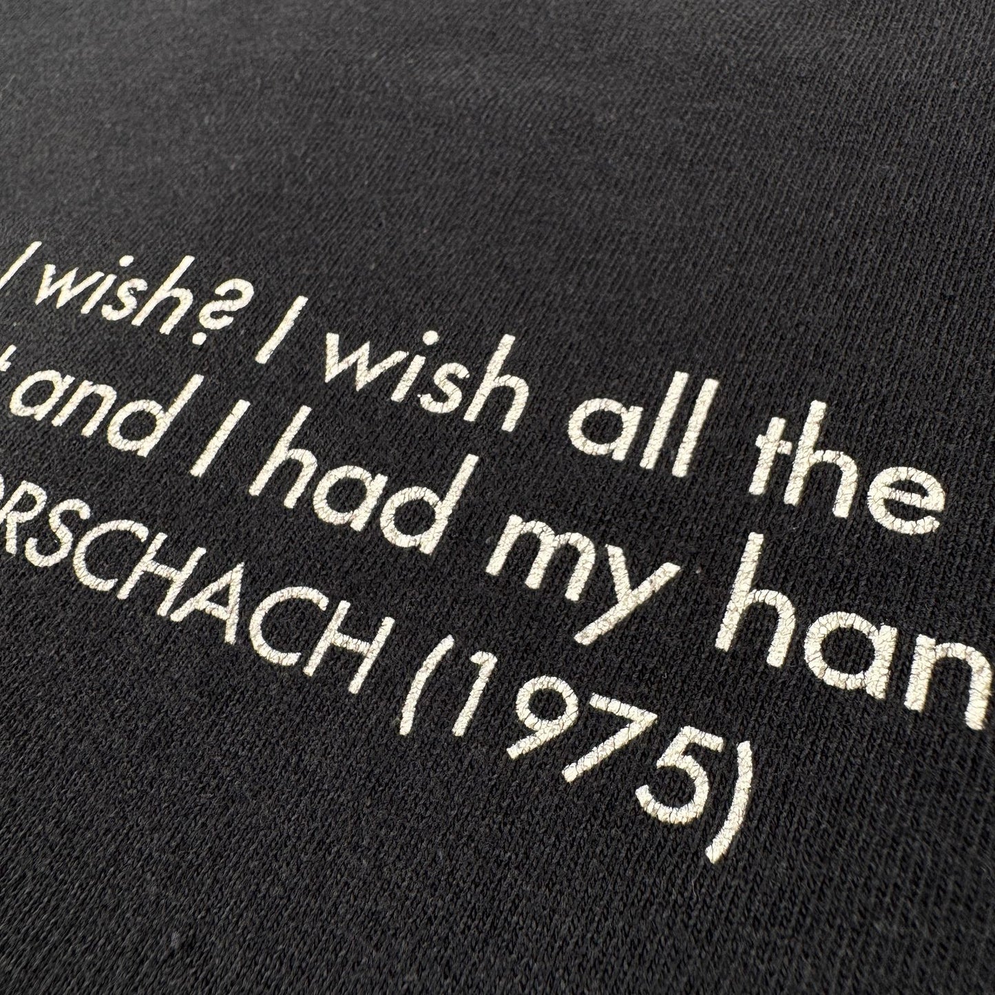 00s WATCHMEN ウォッチメン DC comics Tシャツ 映画T アクション 黒 フェード L Rorschach m-t-2505-009