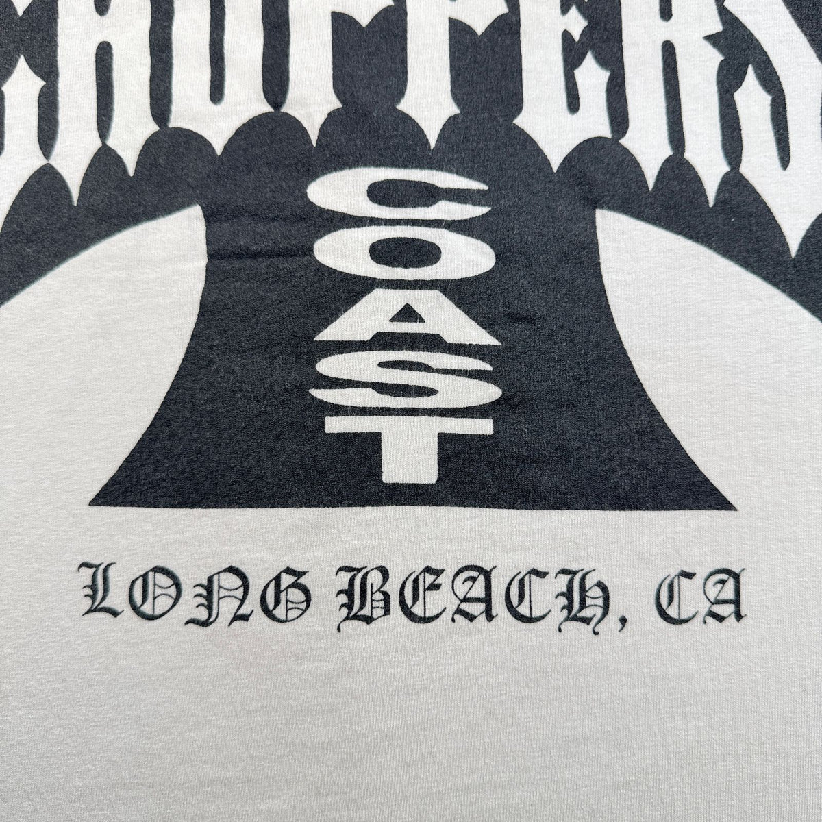 WEST COAST CHOPPERS アイアンクロス anvil ロゴ 企業 バイク Tシャツ ウエストコーストチョッパーズ USA 白 M long beach co-t-2505-012