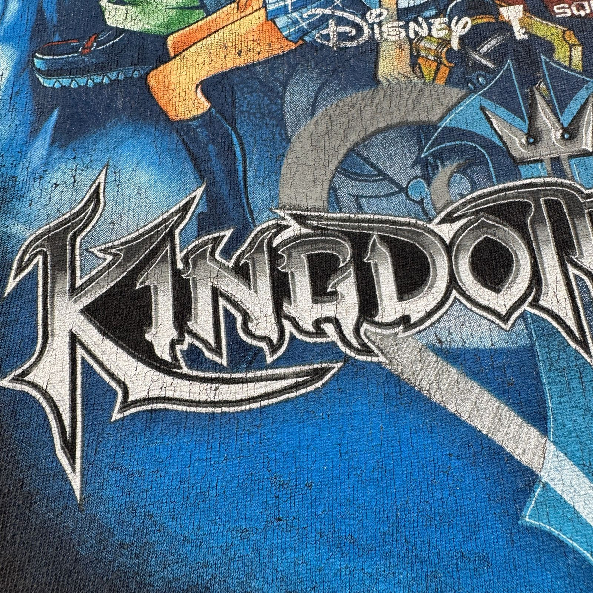 00s キングダムハーツ 2 ディズニー Tシャツ 黒 M ゲーム KINGDOM HEARTS フェード 2603-0285
