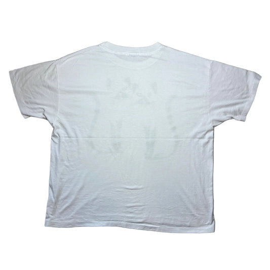 90s 猫 キャット アニマルT Hanes USA製 ホワイト XL a-u-2505-047