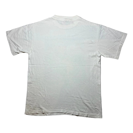 90s human i tee カエル アニマルT anvil USA製 ホワイト M a-u-2505-050