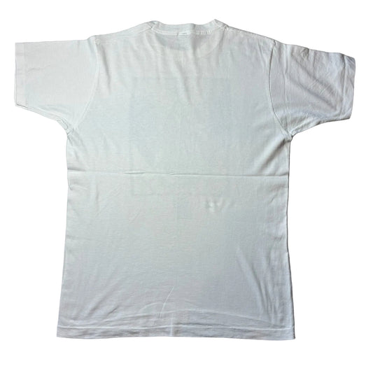 90s Cat Wants Out STUART KATT 猫 アニマルT アートT フルーツオブザルーム カナダ製 ホワイト L a-u-2505-082