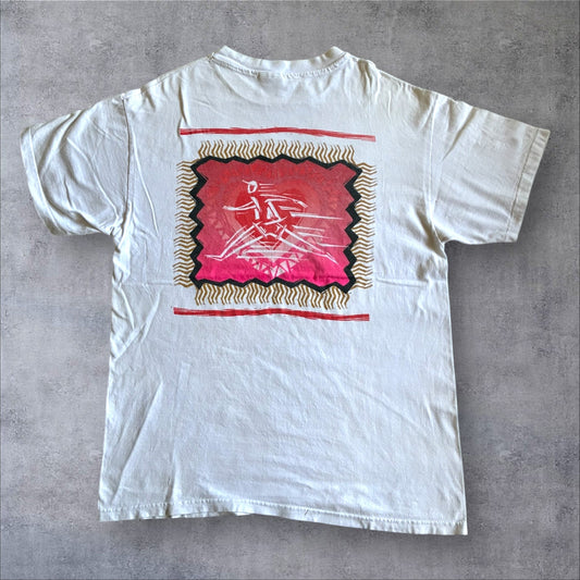 90s プロモT Hanes USA製 ホワイト L a-u-2505-018