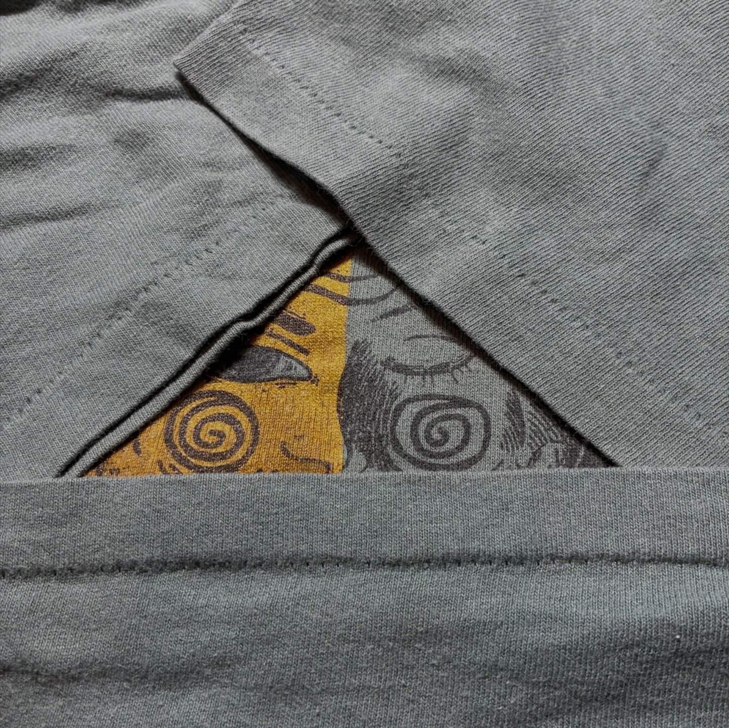 90s 太陽と月 love hope equality calcru USA製 カーキ L a-u-2505-052