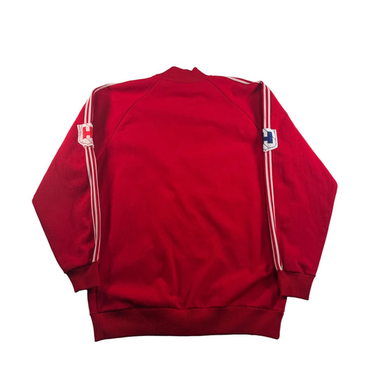 60s ルコック×アディダス トラックジャケット 赤 フランス製 XL相当 ad-u-2505-033