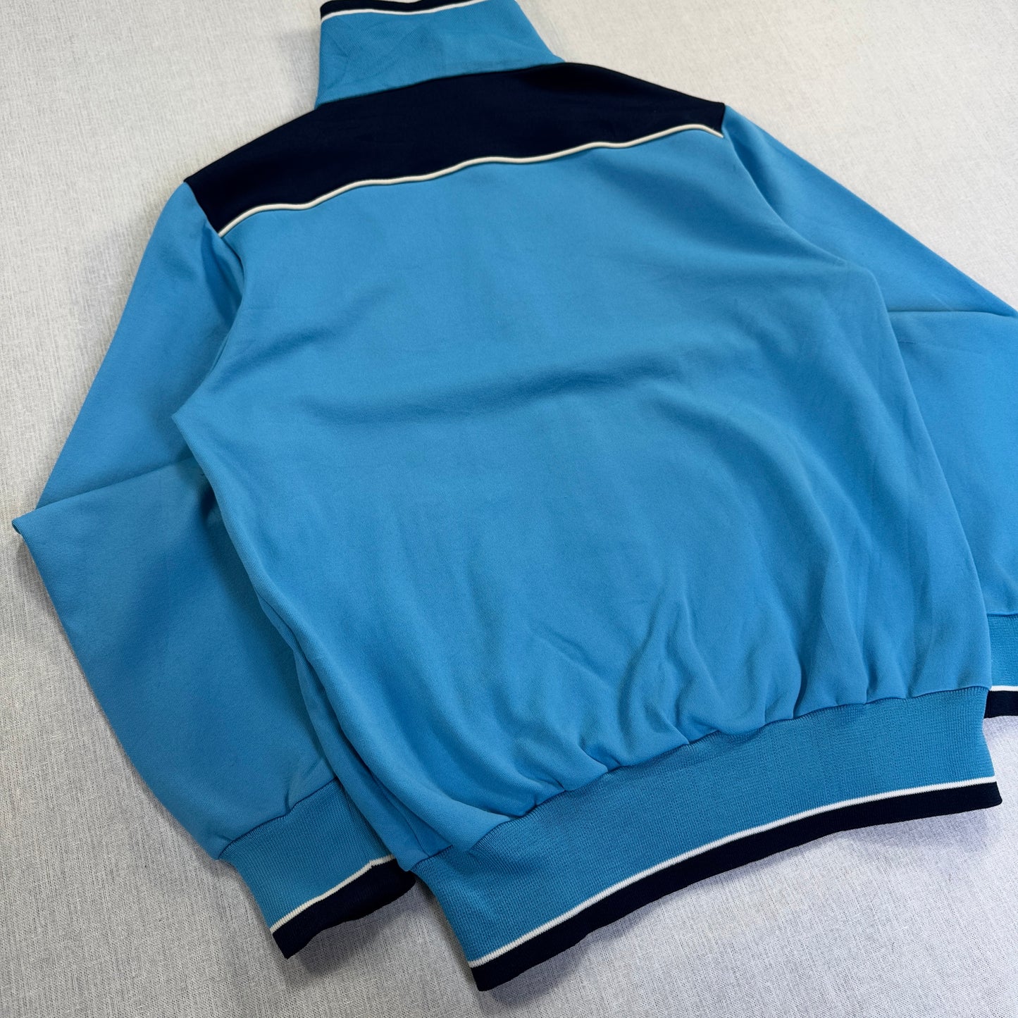 70s アディダス adidas トラックジャケット 水色 L 西ドイツ製 ad-u-2505-053