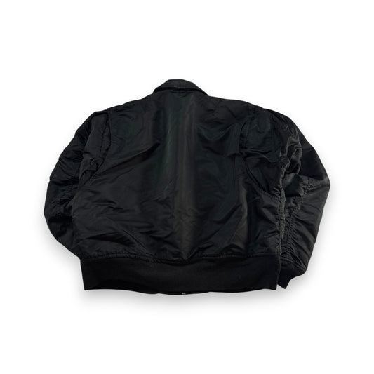 90s schott ショット CWU-R フライトジャケット ビンテージ 黒 ja-2603-021