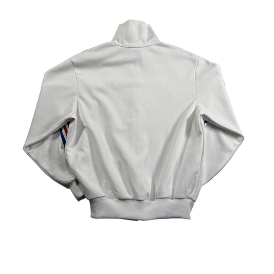 70s 80s adidas トラックジャケット 白 デサント M ad-t-2505-018