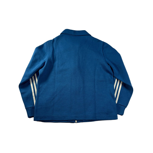 60s adidas ガイコツジャージ 西ドイツ製 ブルー 40 ad-t-2505-023