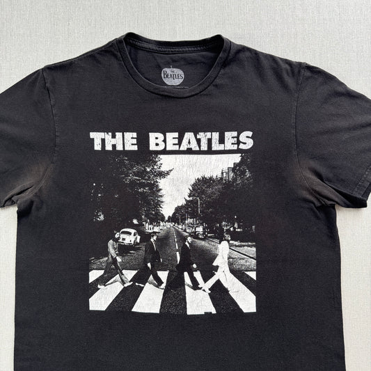 00s ビートルズ the beatles Tシャツ Abbey Road アビーロード 黒 L ba-x-2505-002