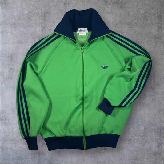 80s adidas トラックジャケット グリーン デサント製 2号 ad-t-2505-012