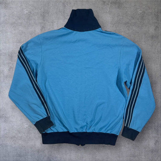 70s adidas トラックジャケット 水色 デサント 西ドイツ製 3号 ad-t-2505-006