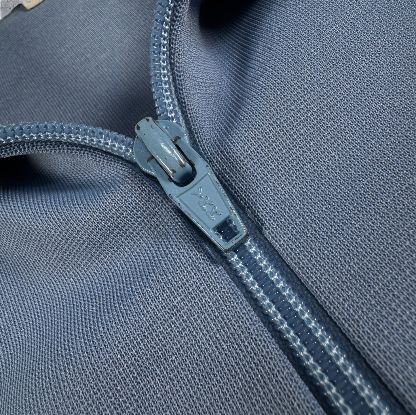 70s 80s adidas トラックジャケット 水色 デサント M ad-t-2505-017