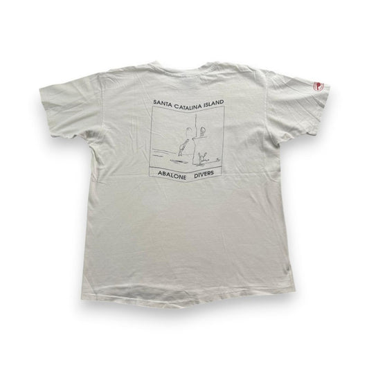 80s アートT Tシャツ サンタ カタリナ島 白 USA製 XL a-u-2505-020