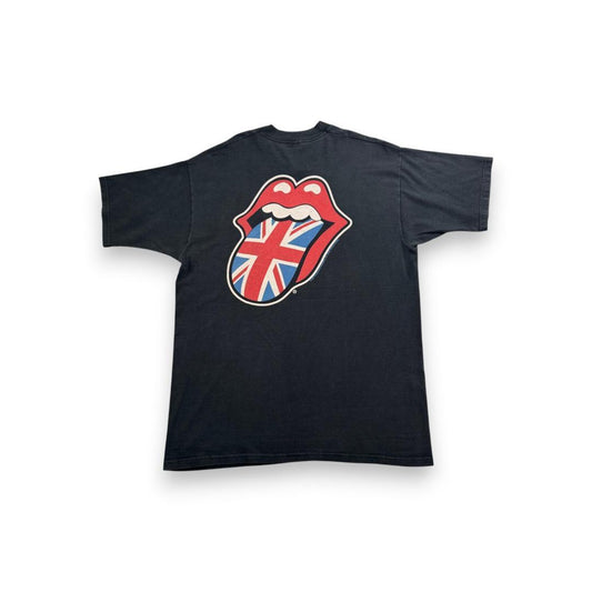 90s ローリングストーンズ 刺繍 Tシャツ 1997 両面 黒 ba-t-2505-018