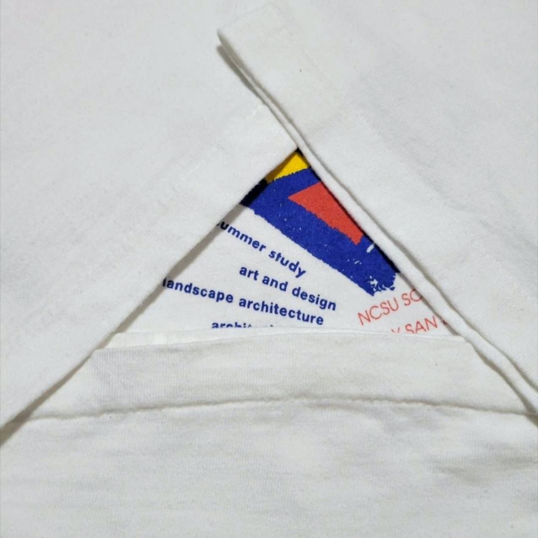 90s USA製 prague アート 犬 デザイン Hanes XL a-000037