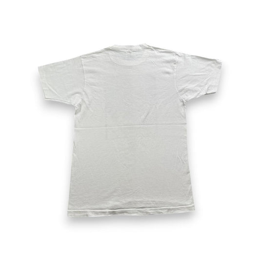 90s Tシャツ アートT 猫 Stuart Katt CAT 白 a-u-2505-082
