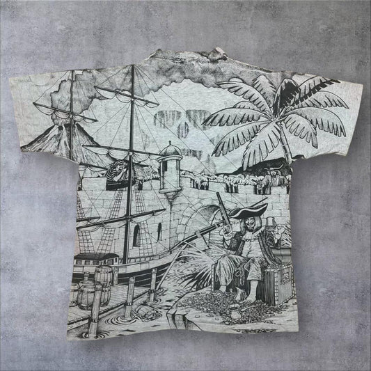 90s ディズニー パイレーツオブカリビアン Tシャツ USA製 d-000019
