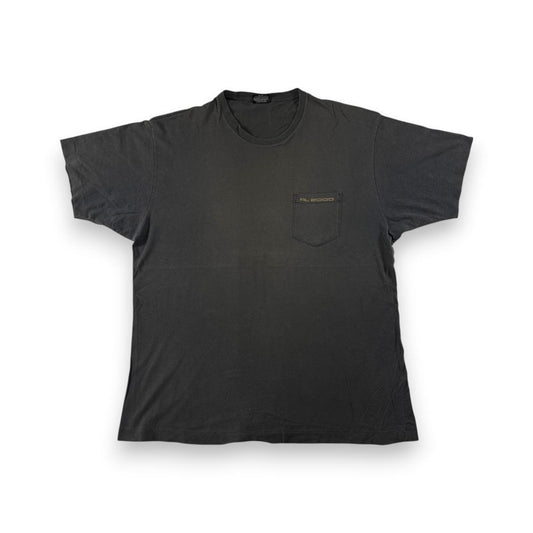 90s POLO ポロ ラルフローレン レース USA製 黒 L ポケT br-000003