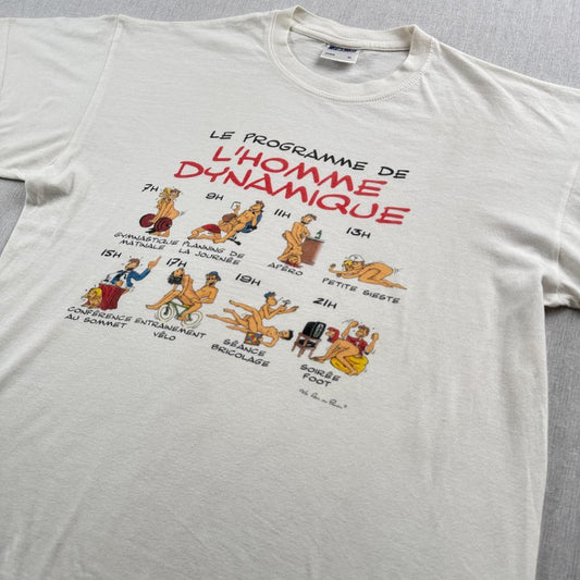 00s エロT Tシャツ 48手 アートT 白 XL a-u-2505-093