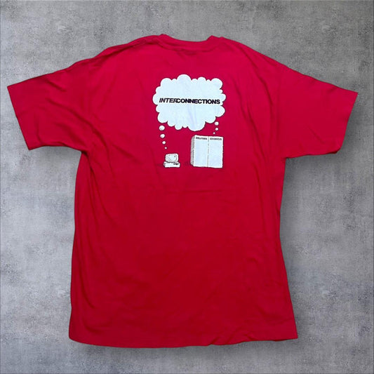 90s 企業T PC IT系 USA製 apple風 赤 co-u-2505-023