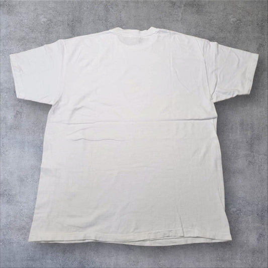 90s Tシャツ USA製 アート 犬 XL 白 a-000037