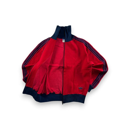 70s 西ドイツ製 adidas アディダス トラックジャケット 赤 1号 S ja-2603-053