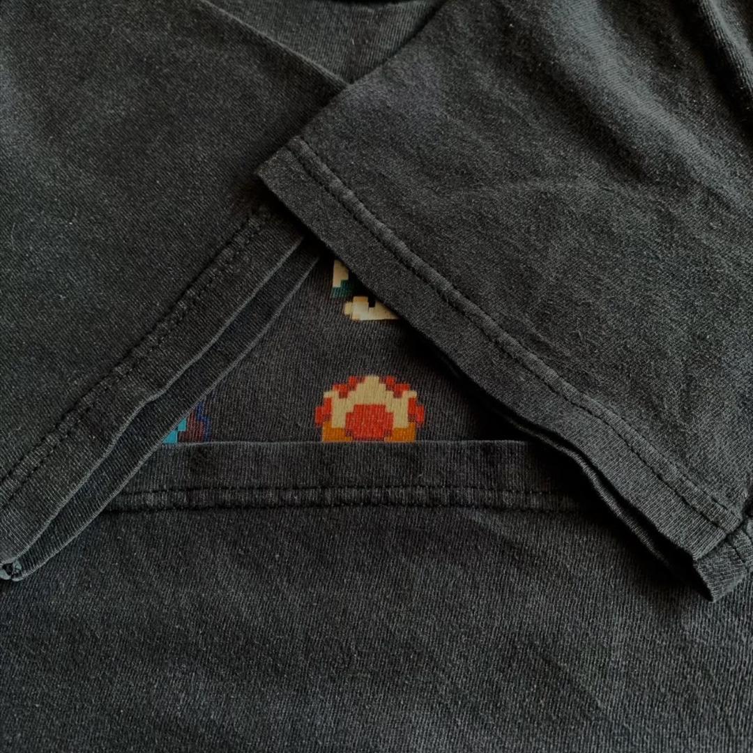 00s マリオ デルタ USA 任天堂 キノコ 黒 S ch-000027