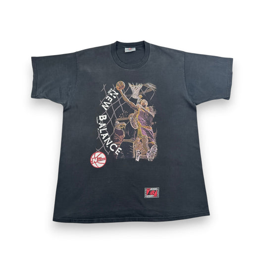 90s 00s ニューバランス USA製 NBA バスケ Tシャツ レイカーズ new balance XL br-x-2505-007