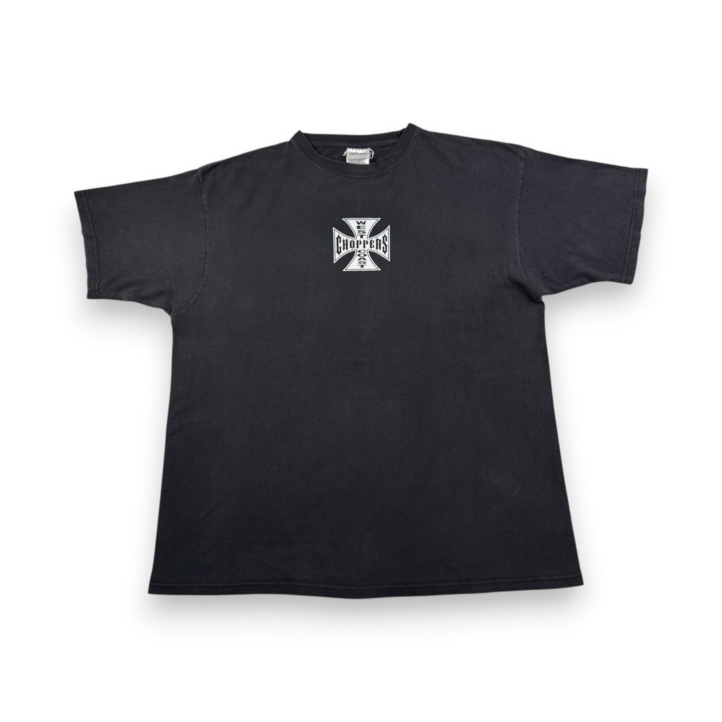 00s WEST COAST CHOPPERS Tシャツ アイアンクロス ウエストコーストチョッパーズ バイク 黒 2XL co-t-2505-010