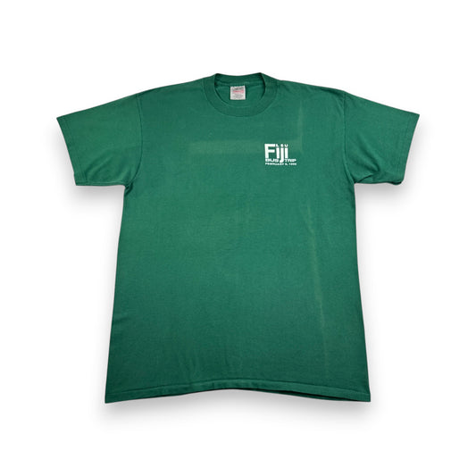 90s カレッジT ルイジアナ州立大学 フォルクスワーゲン FIJI bus trip ONEITA XL 深緑 louisiana state univ Tシャツ シングルステッチ USA co-u-2505-012