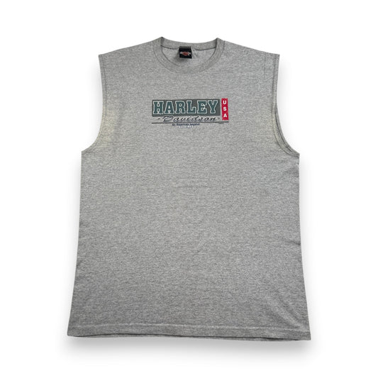 90s ハーレーダビッドソン USA製 Tシャツ タンクトップ ノースリーブ バイク harley co-u-2505-028