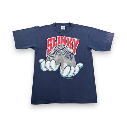 90s SLINKY スリンキー バネ おもちゃ Tシャツ プロモT GILDAN ギルダン ネイビー L co-x-2505-001