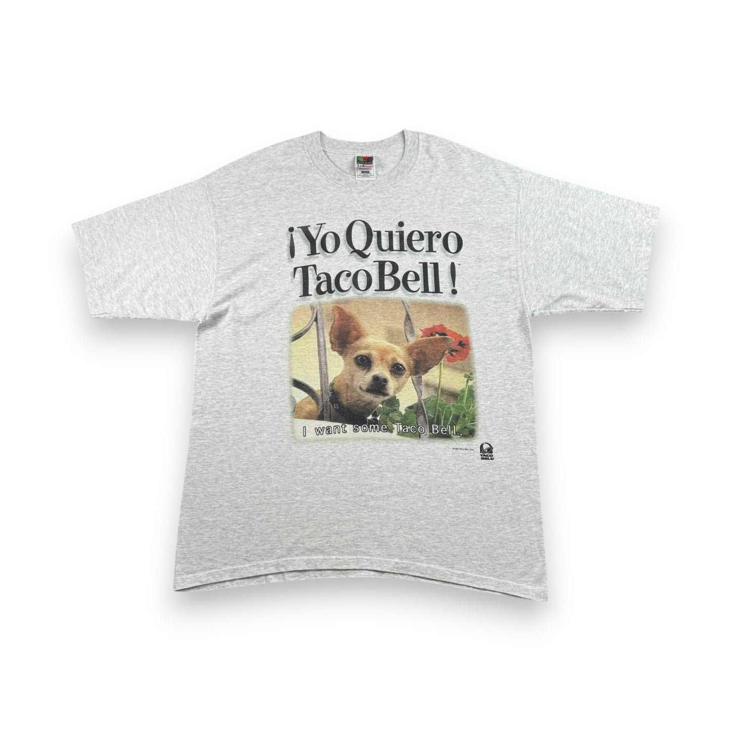 90s タコベル TACOBELL タコス プロモT 企業T Tシャツ 犬 グレー L 1998 co-x-2505-009