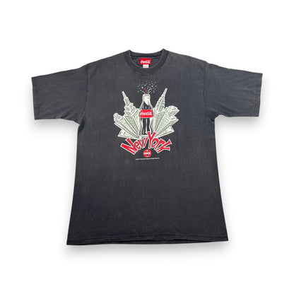 90s コカコーラ 企業T プロモT Tシャツ USA製 ニューヨーク 黒 coke co-x-2505-013