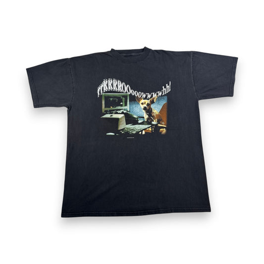 90s タコベル TACOBELL タコス プロモT 企業T Tシャツ USA製 犬 チワワ 1999 黒 co-x-2505-018