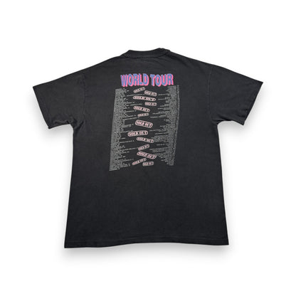 90s Hooters world tour Tシャツ フーターズ 黒 Hanes USA製 L シングルステッチ セカオワ 深瀬 co-t-2505-006