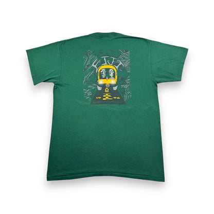 90s カレッジT ルイジアナ州立大学 フォルクスワーゲン FIJI bus trip ONEITA XL 深緑 louisiana state univ Tシャツ シングルステッチ USA co-u-2505-012