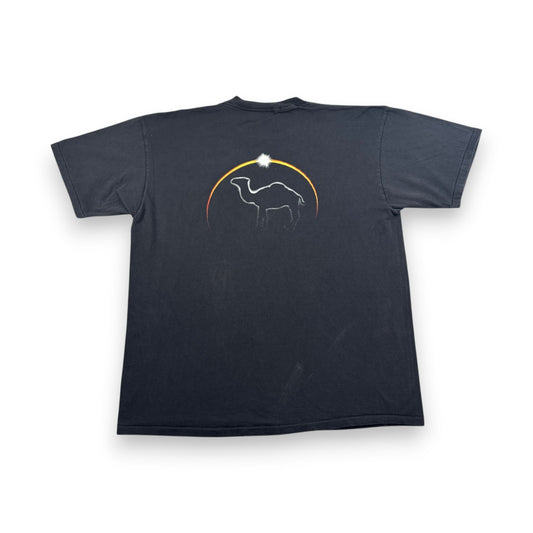 90s CAMEL ポケットT Tシャツ ポケT フェード 黒 オニータ XL キャメル タバコ 企業T ラクダ シングルステッチ co-u-2505-041