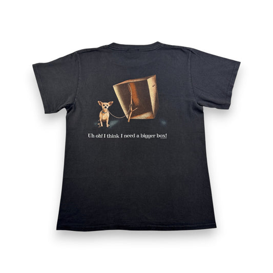 90s タコベル TACOBELL タコス プロモT 企業T Tシャツ USA製 犬 チワワ 黒 lizard 1998 changes シングルステッチ co-x-2505-016