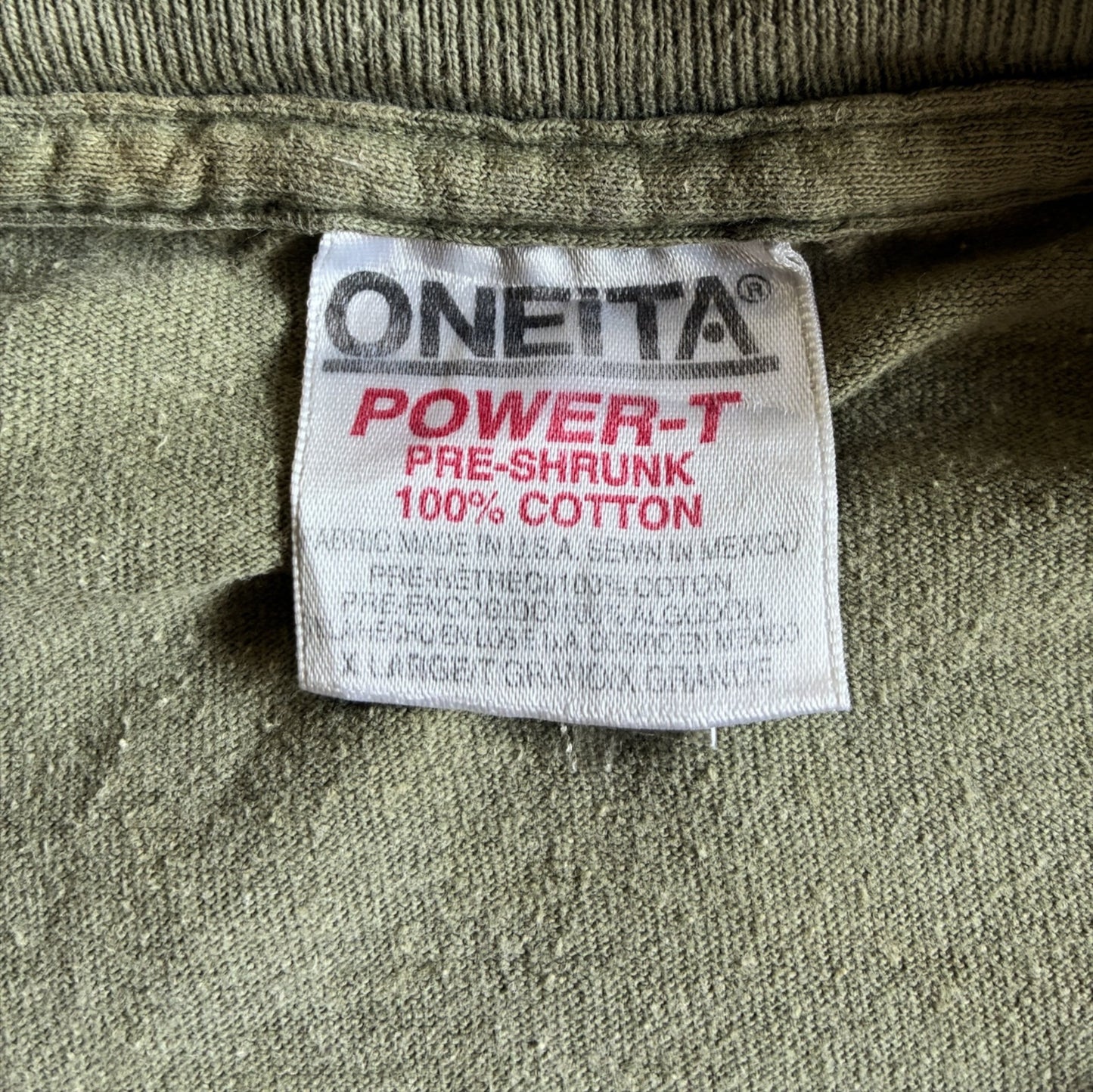 90s ビッグヘッド BIGHED new orleans カーキ ONEITA XL 95年 a-u-2505-003