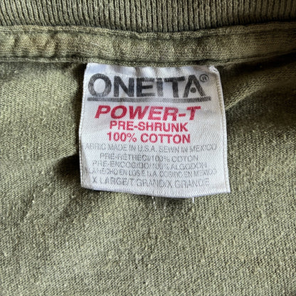 90s ビッグヘッド BIGHED new orleans カーキ ONEITA XL 95年 a-u-2505-003