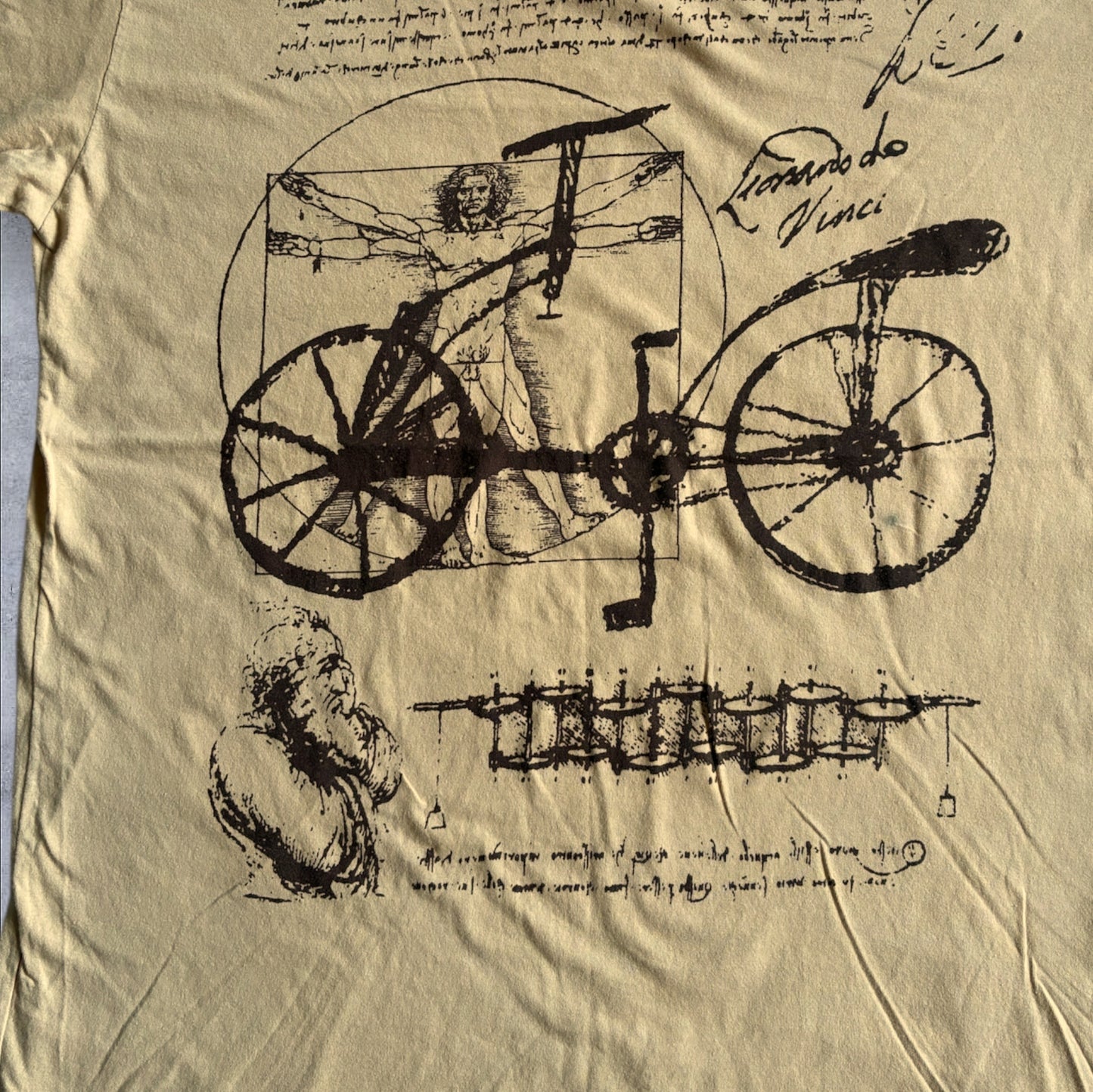 Leonardo da Vinci レオナルドダヴィンチ ベージュ イタリア製 2XL a-u-2505-026