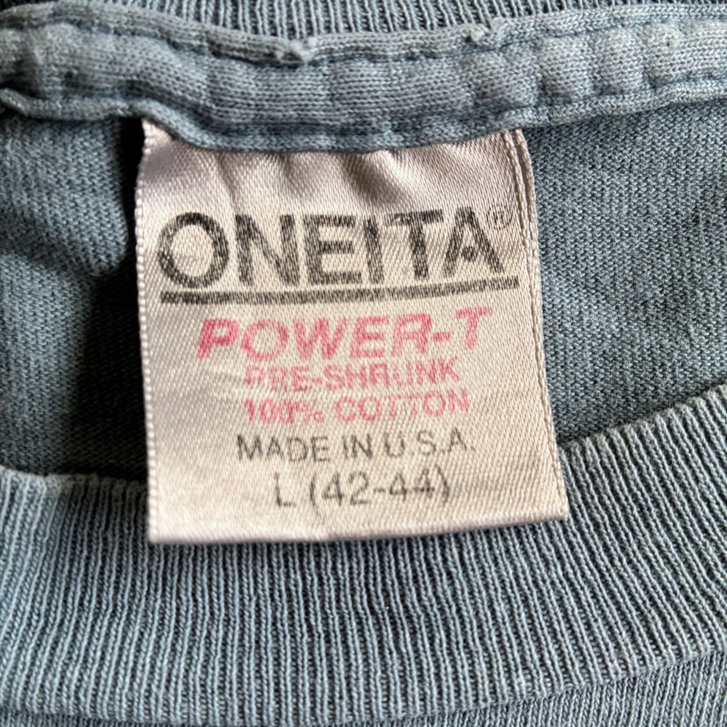 90s Tracks Of North American Animals アニマル 足跡 ONEITA USA製 L a-u-2505-022